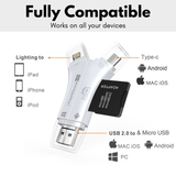 4-in-1 iFlash Drive Card Reader