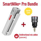 SmartMike+™ is the True Wireless Stereo Mic for Content Creators