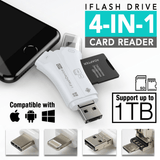 4-in-1 iFlash Drive Card Reader